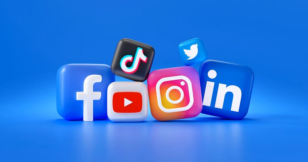 a group of different social media logos
